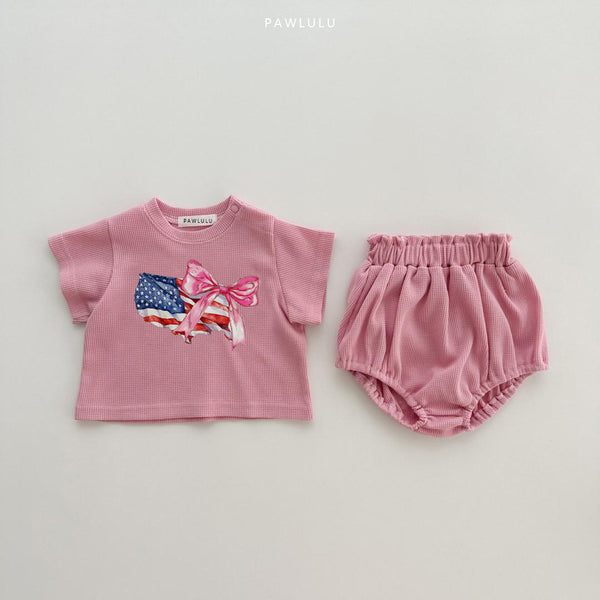 Baby Bow 4th of july Set