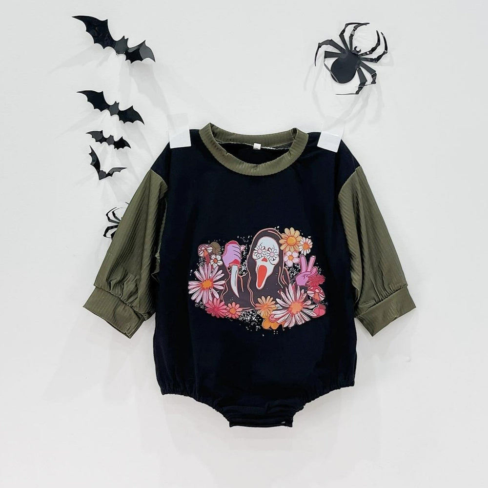 Baby Two-color Halloween Romper