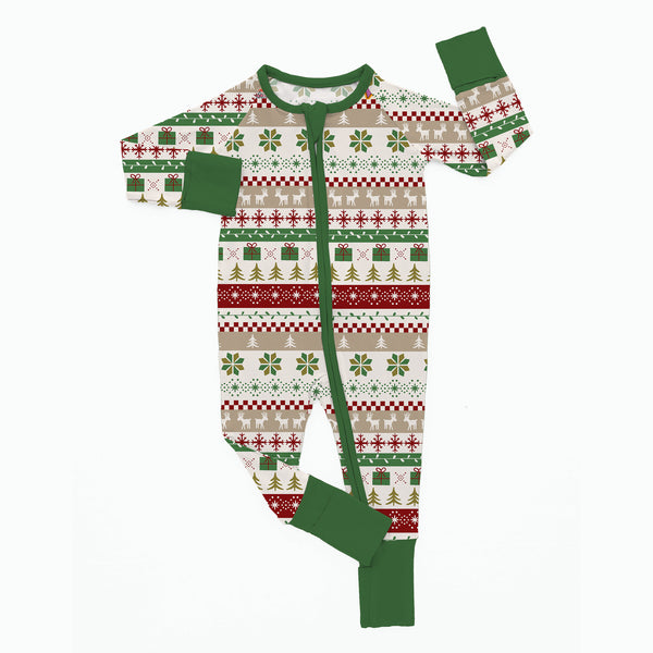 Newborn Christmas Bamboo Sleeper