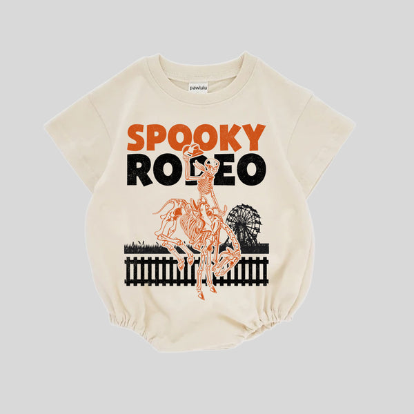 Baby Spooky Rodeo Romper