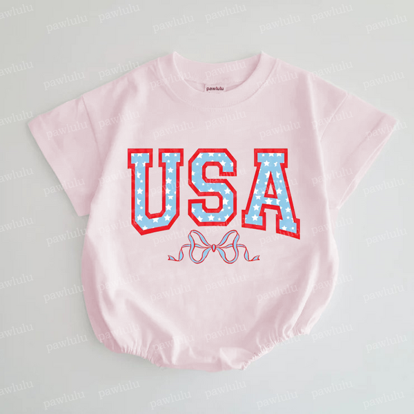 Baby USA Bow Romper