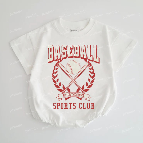 Baby Baseball Cotton Romper