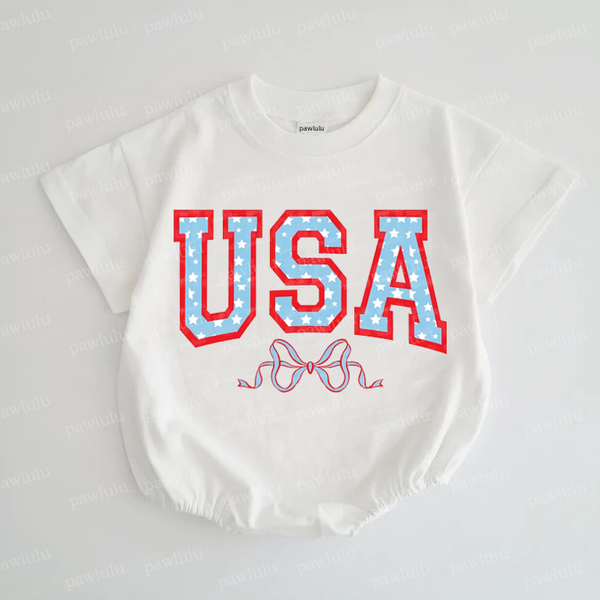 Baby USA Bow Romper