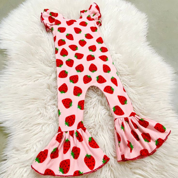 Toddler Stawberry Jumpsuit