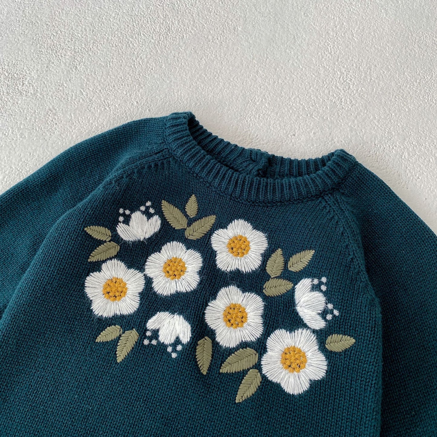 Embroidered Knit Climbing Sweater
