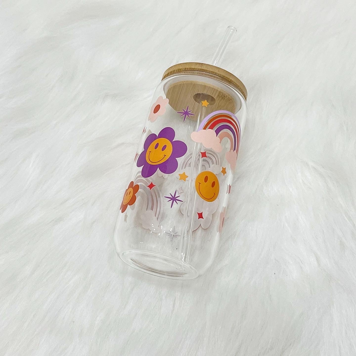 Smiley Glass Cup