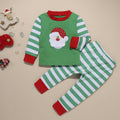 Baby Christmas Cartoon Embroidered Pajamas Set