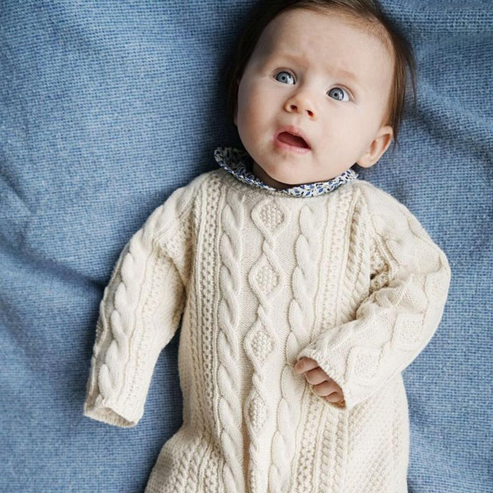 Baby Cotton Knit Romper pawlulu