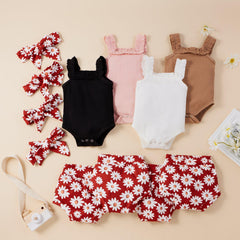 Baby Girl Floral Rompers Suits Pawlulu