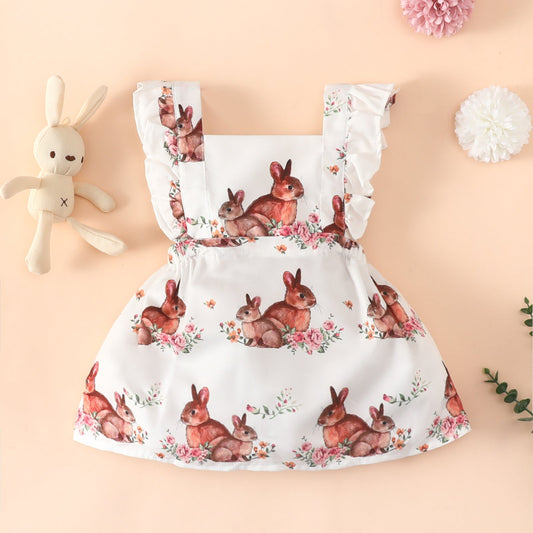 Bunny Flutter-sleeve Dresses Pawlulu