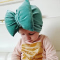 Baby Gold Velvet Padded Cotton Bow Headband pawlulu