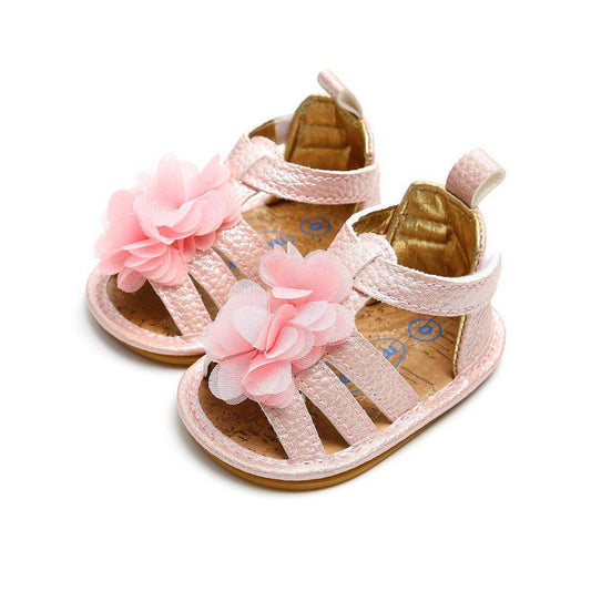 Baby Big Flower Hollow Out Shoes 0-18m pawlulu