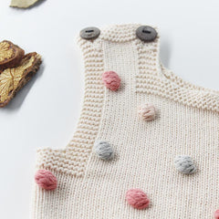 Baby Knitted Dot Romper Pawlulu