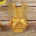 Baby Lace Cotton Romper pawlulu