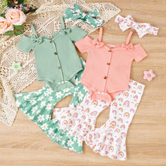 Baby Two-color Bow Set