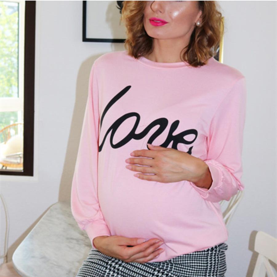 Pink Love Print Family Sweatshirt pawlulu