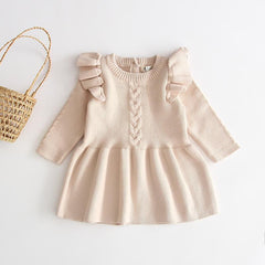 Girl Knitted Warm Dress pawlulu