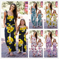 Girl Floral Print Parent-child Dress pawlulu