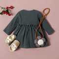 Girl Cotton Button Skirt Pawlulu