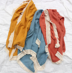 Baby Tassel Blanket Air-Conditioning Quilt Pawlulu