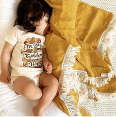 Baby Tassel Blanket Air-Conditioning Quilt Pawlulu
