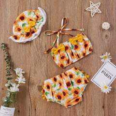 3-Piece Baby Floral Swimwears Pawlulu