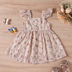Toddler Flora Dress Pawlulu