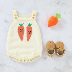 Baby Knitting Carrot Romper pawlulu