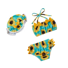 3-Piece Baby Floral Swimwears Pawlulu