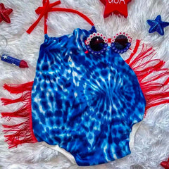 Baby Girl 4th of July Romper