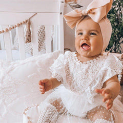 Baby Girl Lace Romper pawlulu