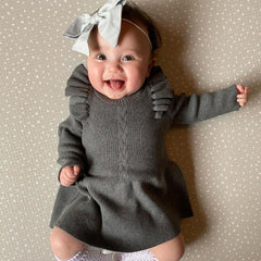 Girl Knitted Warm Dress pawlulu