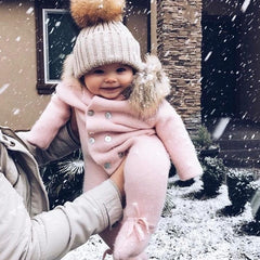Winter Baby Collar Warm Jumpsuit pawlulu