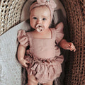 Baby Girl Cotton Linen Romper pawlulu