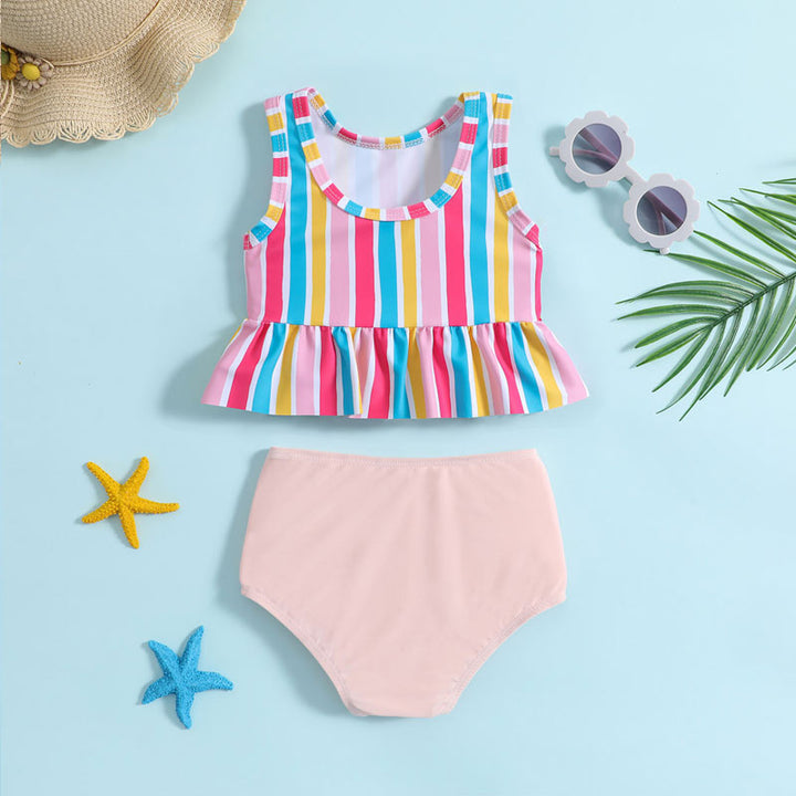 Toddler Rainbow Swimwear Pawlulu