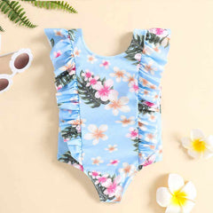 Toddler Flral Swimwear Pawlulu