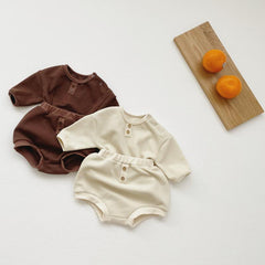 2-Piece Infant Soft Check Suit Pawlulu