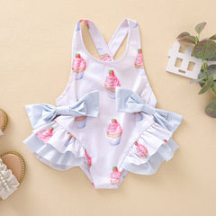 Backless Ruffle Swimsuit Pawlulu
