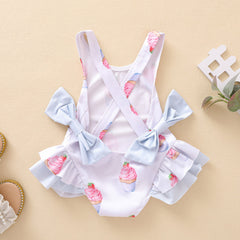 Backless Ruffle Swimsuit Pawlulu