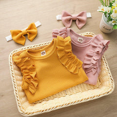 Baby Knit Cotton Romper pawlulu