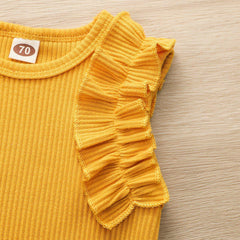 Baby Knit Cotton Romper pawlulu