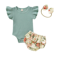 Baby Girl Floral Rompers Suits Pawlulu
