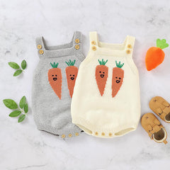 Baby Knitting Carrot Romper pawlulu