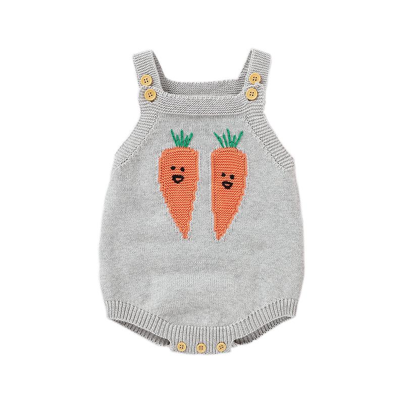 Baby Knitting Carrot Romper pawlulu