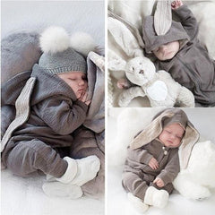 Baby Girl Boy Rabbit 3D Ear Outfits pawlulu