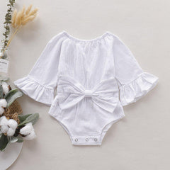 Girls Pure Bow Romper Pawlulu