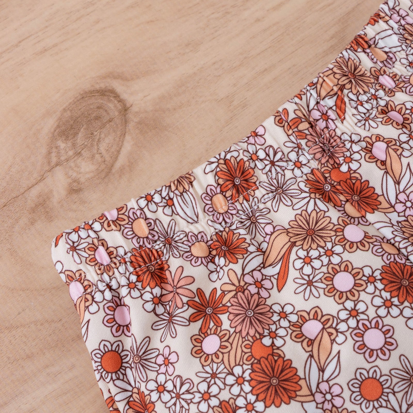 2-piece Suspender Floral Print Suit Pawlulu