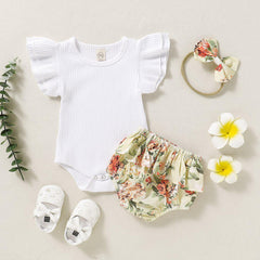 Baby Girl Floral Rompers Suits Pawlulu