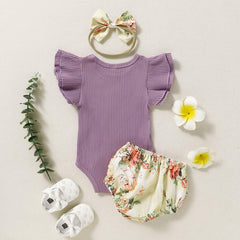 Baby Girl Floral Rompers Suits Pawlulu