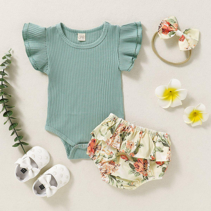 Baby Girl Floral Rompers Suits Pawlulu